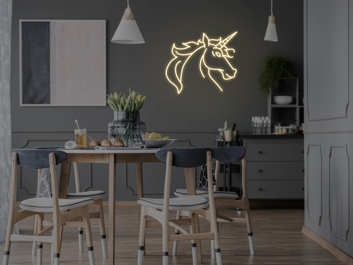 Unicorn Glass Neon Sign