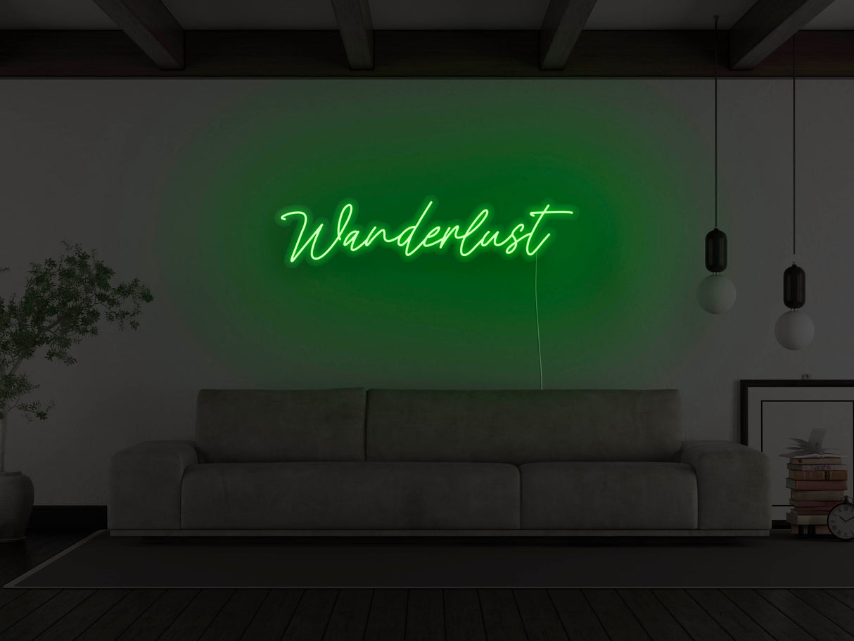 Wanderlust LED Neon Sign
