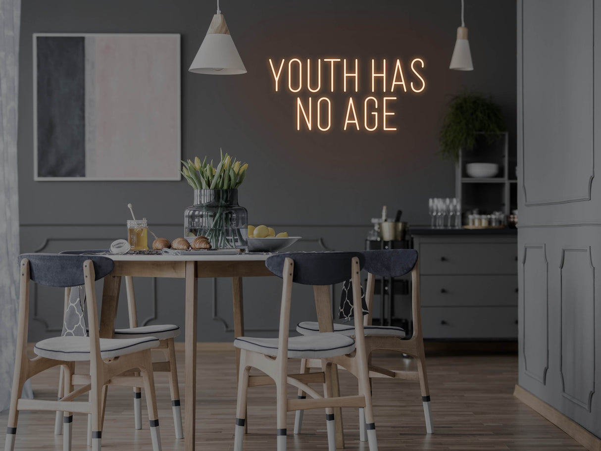 Youth Has No Age LED Neon Sign