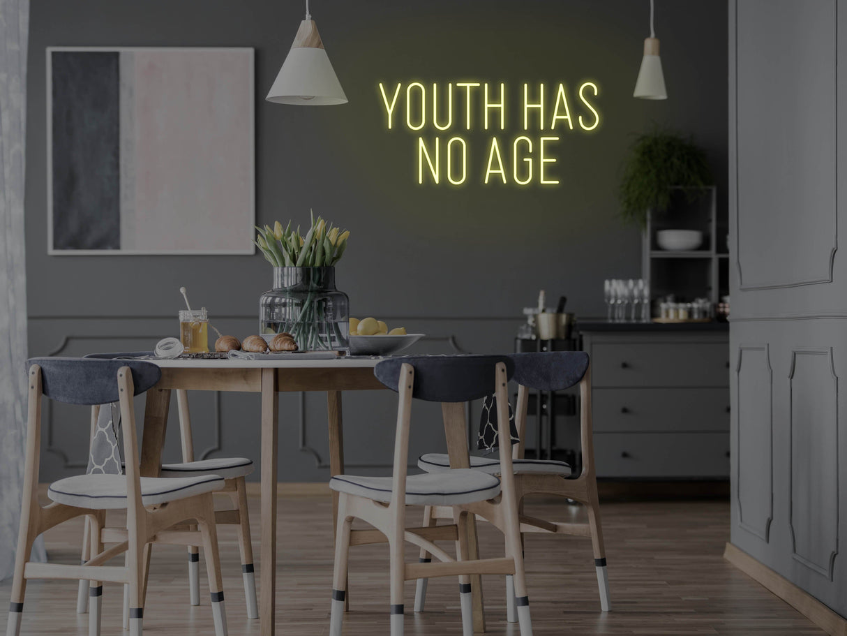 Youth Has No Age LED Neon Sign