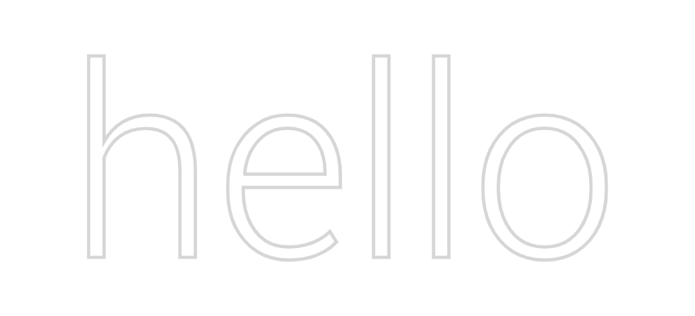 Custom Neon: hello