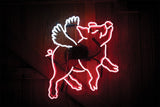 Flying Pig Neon Sign Wall Mounted