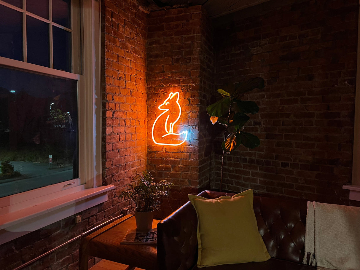 Fox Liquid Neon Sign
