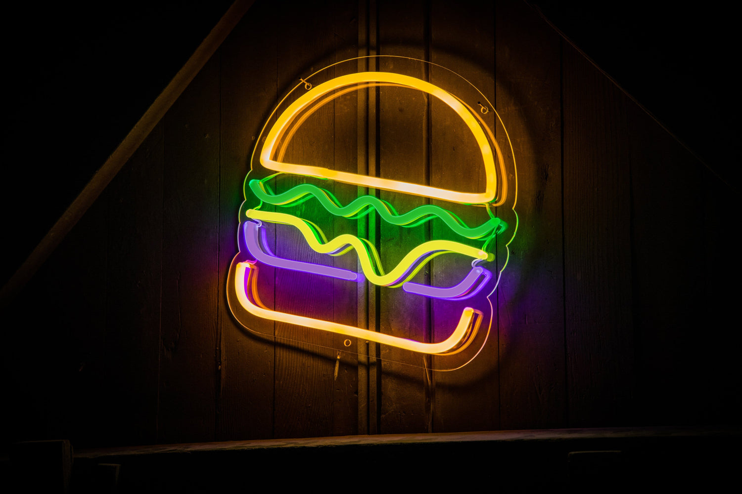 Hamburger LED Sign