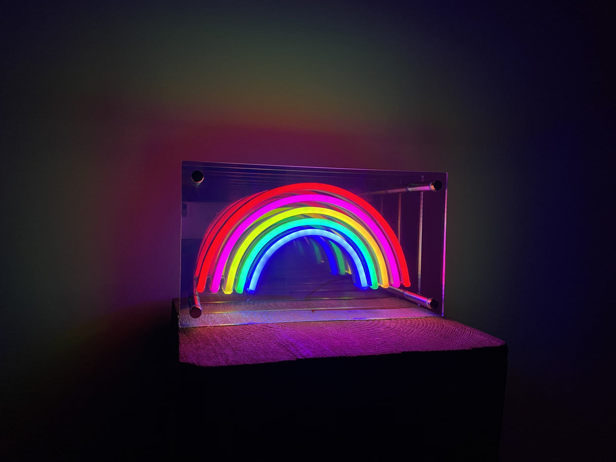 Rainbow infinity mirror LED Neon Sign