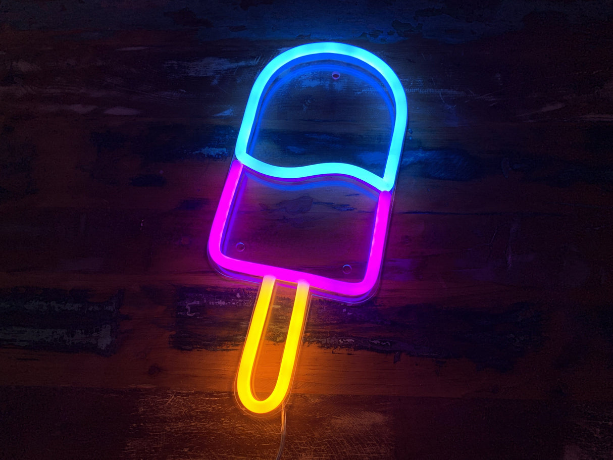 Popsicle LED Neon Sign