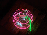 Cherry Lips Neon Sign Wall Mounted