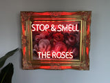 Stop & Smell The Roses Neon Sign Wall Mounted