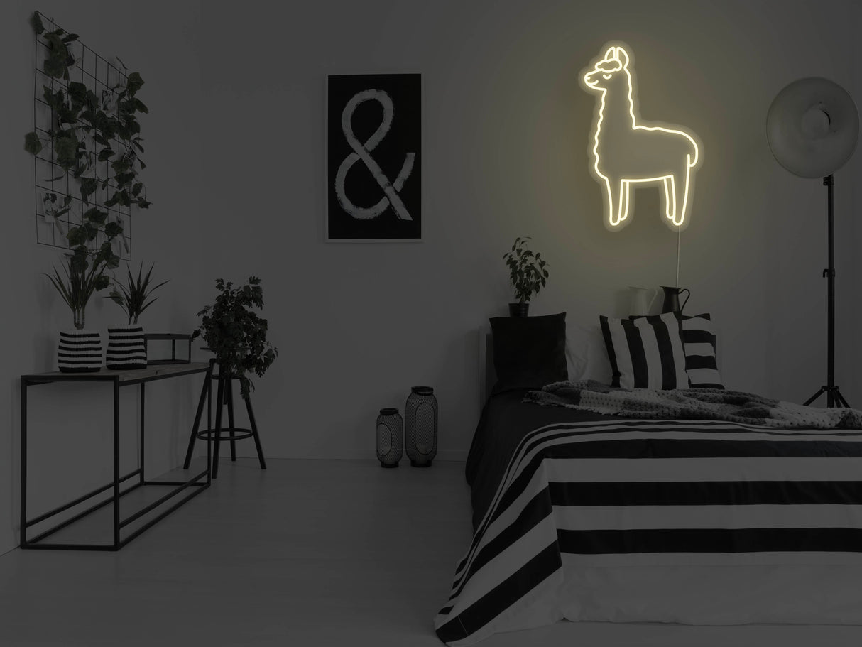 Alpaca LED Neon Sign