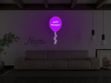 Happy Birthday Balloon LED Neon Sign