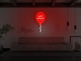 Happy Birthday Balloon LED Neon Sign