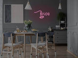Bisou LED Neon Sign