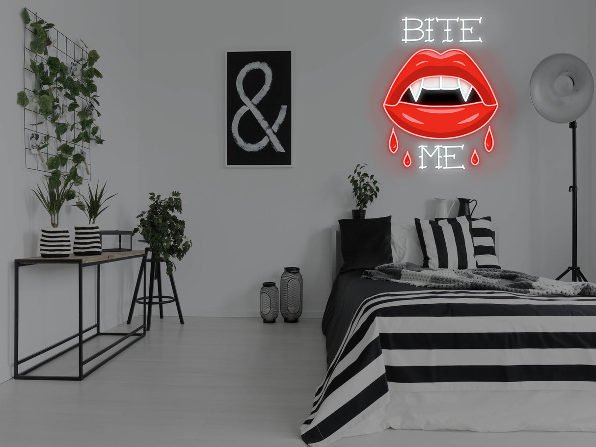 Bite Me LED Neon Sign