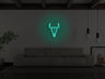 Bull Skull Liquid Neon Sign