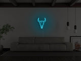 Bull Skull Liquid Neon Sign