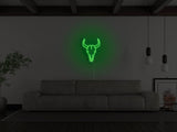 Bull Skull Liquid Neon Sign