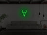 Bull Skull Liquid Neon Sign