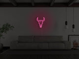 Bull Skull Liquid Neon Sign