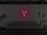 Bull Skull Liquid Neon Sign