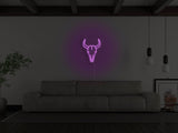 Bull Skull Liquid Neon Sign