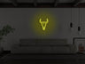 Bull Skull Liquid Neon Sign