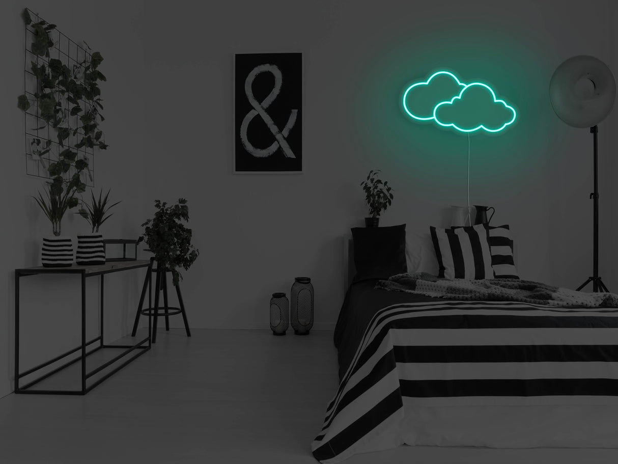 Clouds Liquid Neon Sign