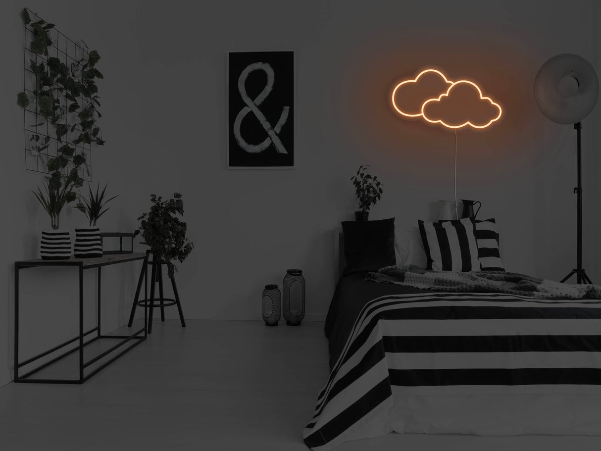 Clouds Liquid Neon Sign
