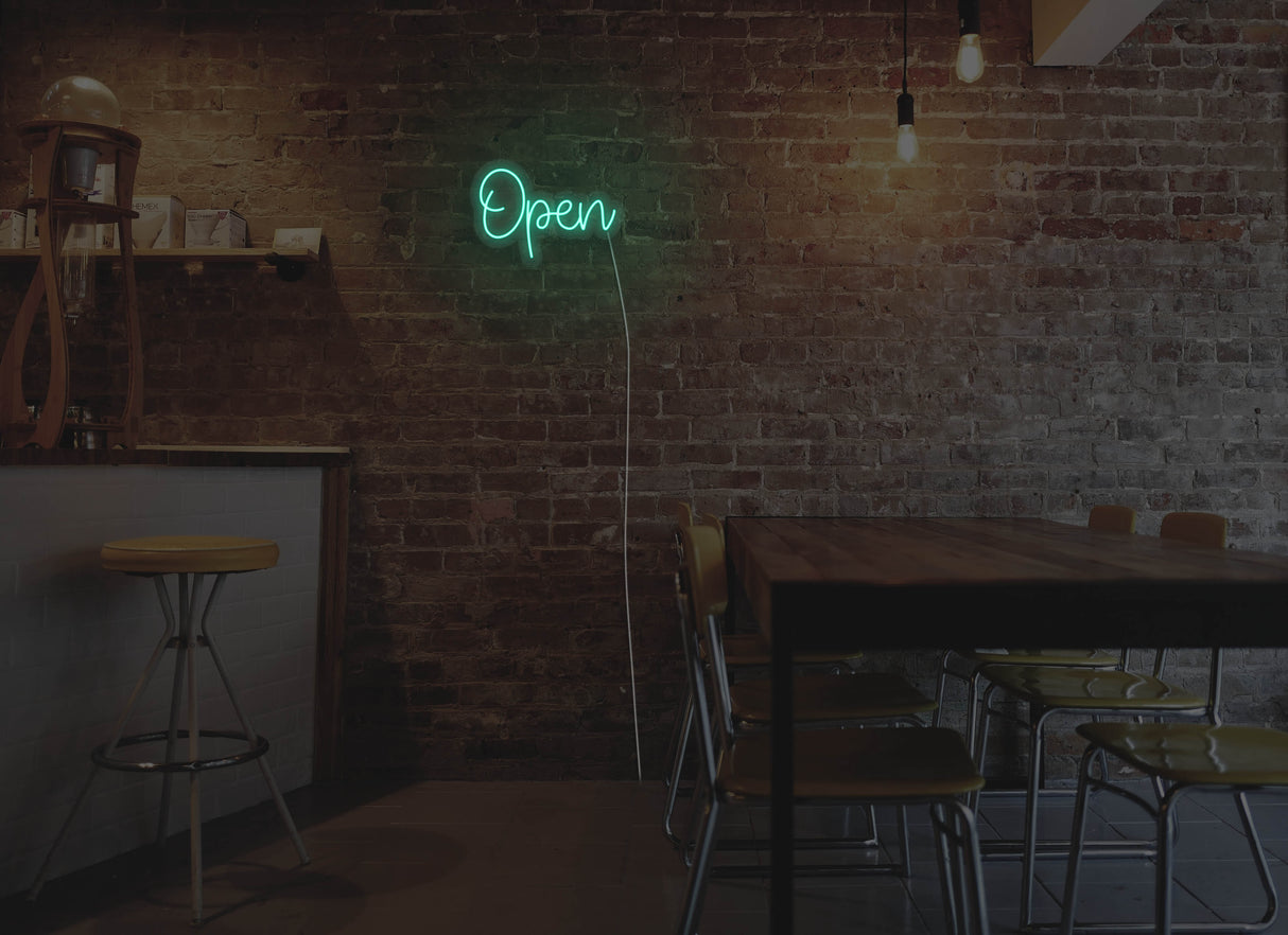 Cute Open Liquid Neon Sign