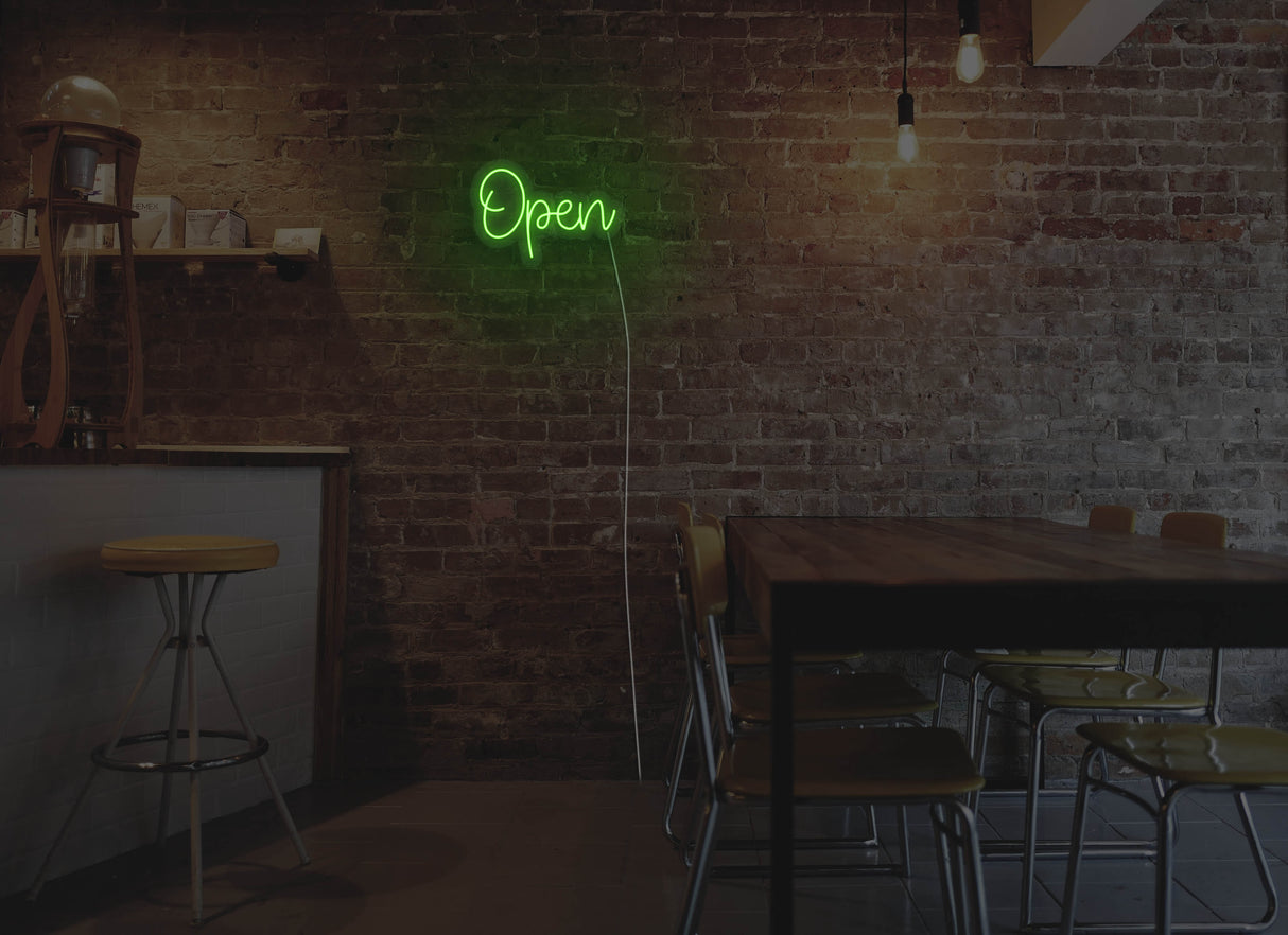 Cute Open Liquid Neon Sign