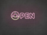 Donut Open Liquid Neon Sign