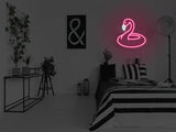 Flamingo Pool Floaty LED Neon Sign
