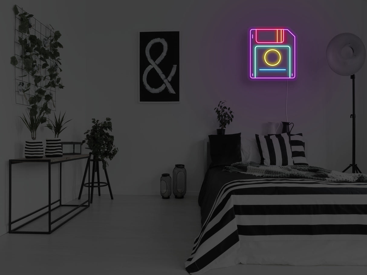 Floppy Disc LED Neon Sign