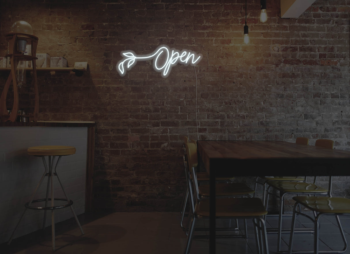Flower Open Liquid Neon Sign