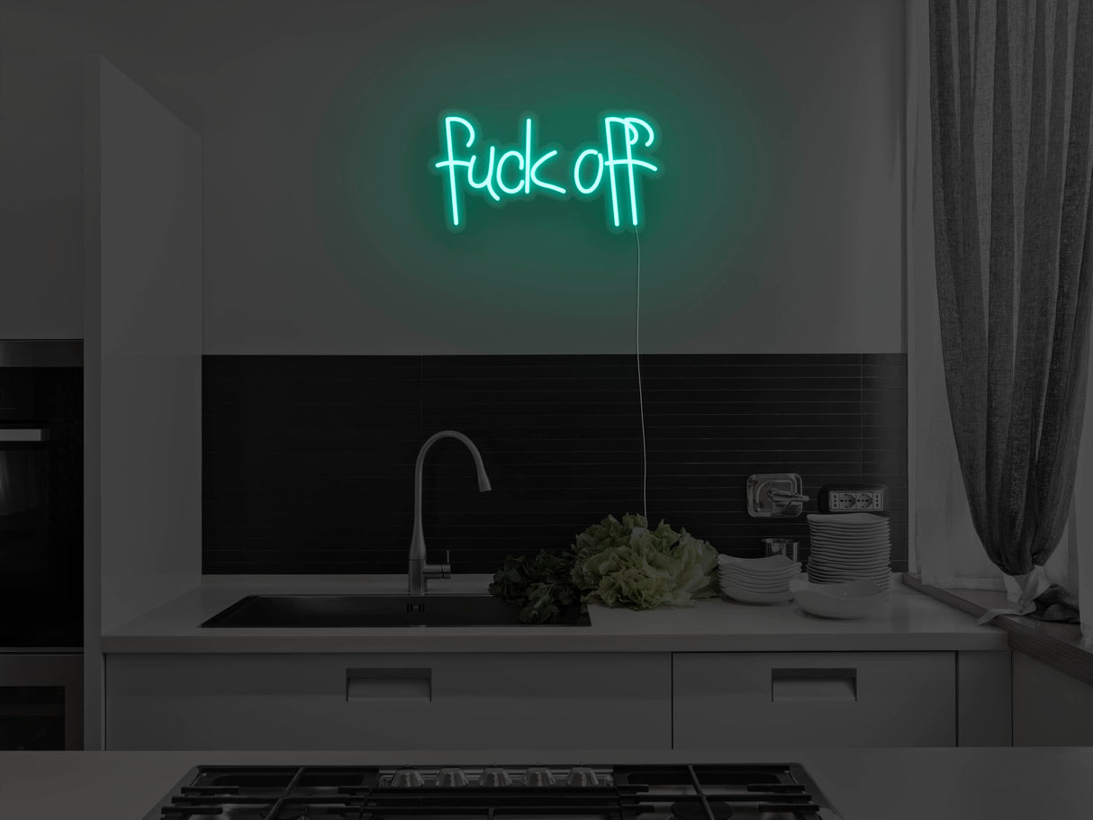 Fuck Off Liquid Neon Sign