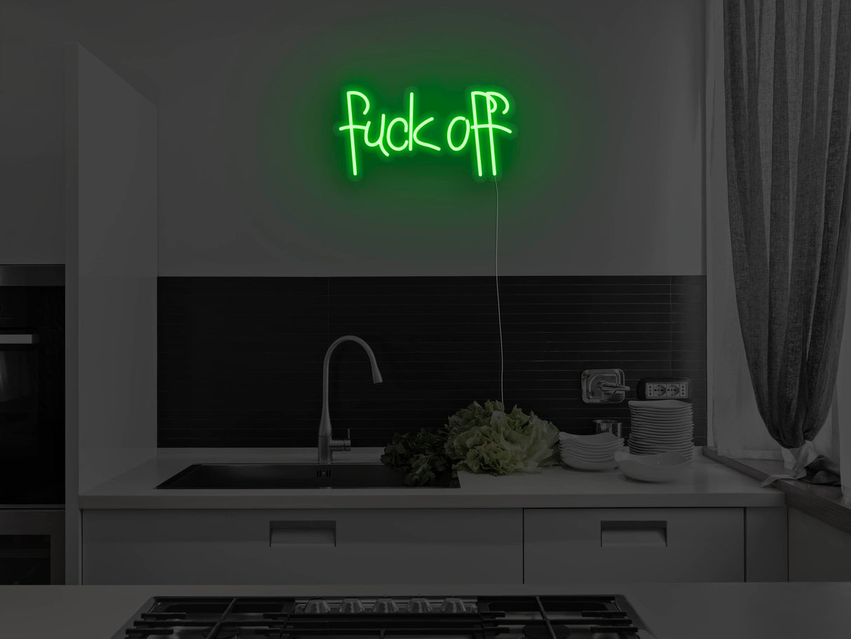 Fuck Off Liquid Neon Sign