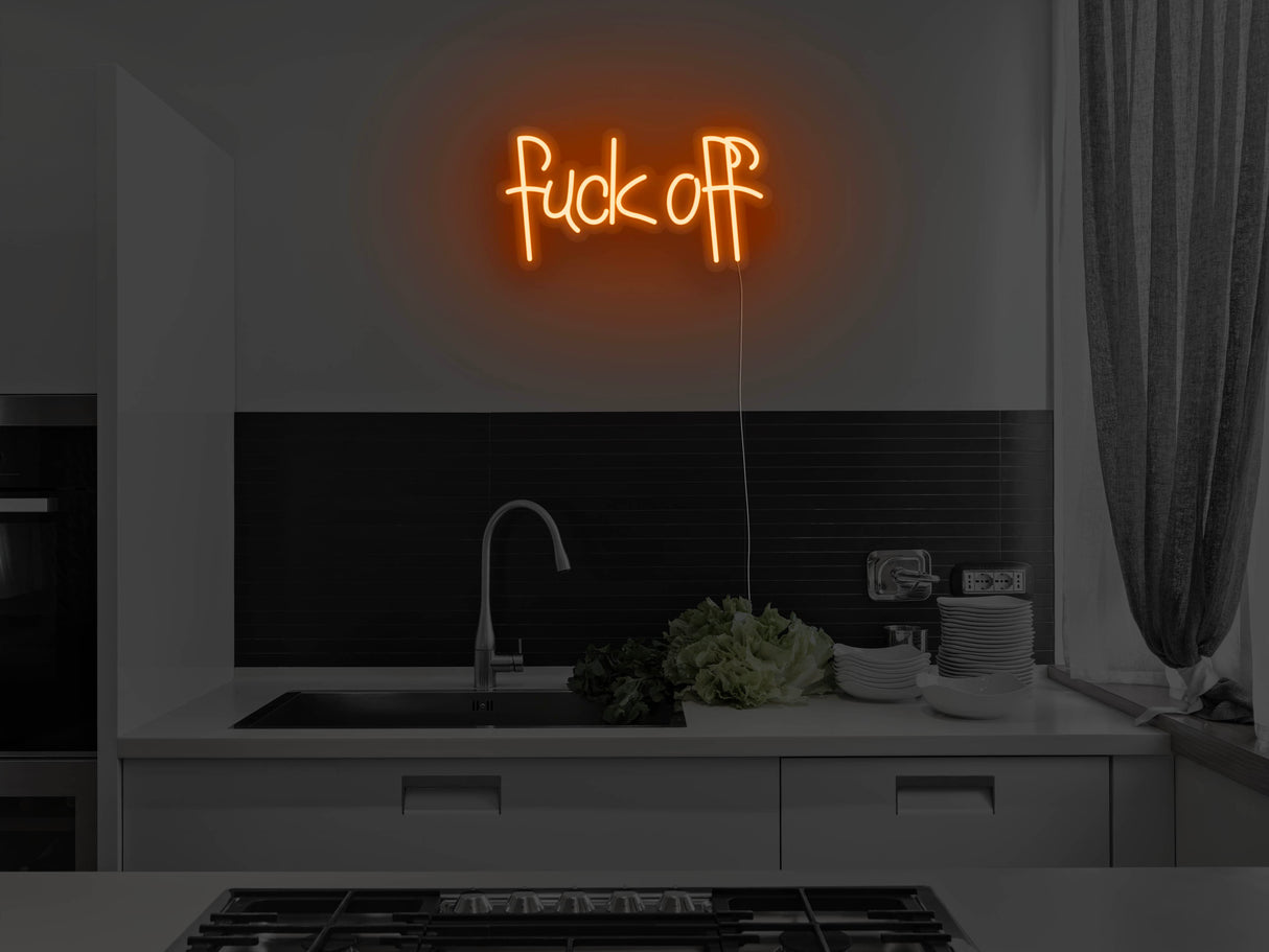Fuck Off Liquid Neon Sign