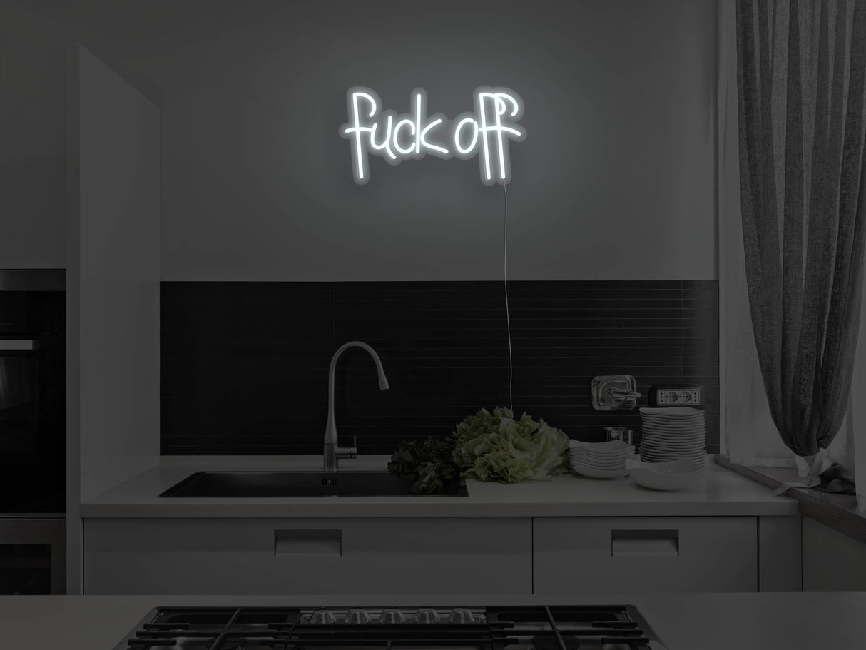 Fuck Off Liquid Neon Sign