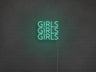 Girls Girls Girls LED Neon Sign