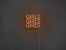 Girls Girls Girls LED Neon Sign