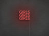 Girls Girls Girls LED Neon Sign