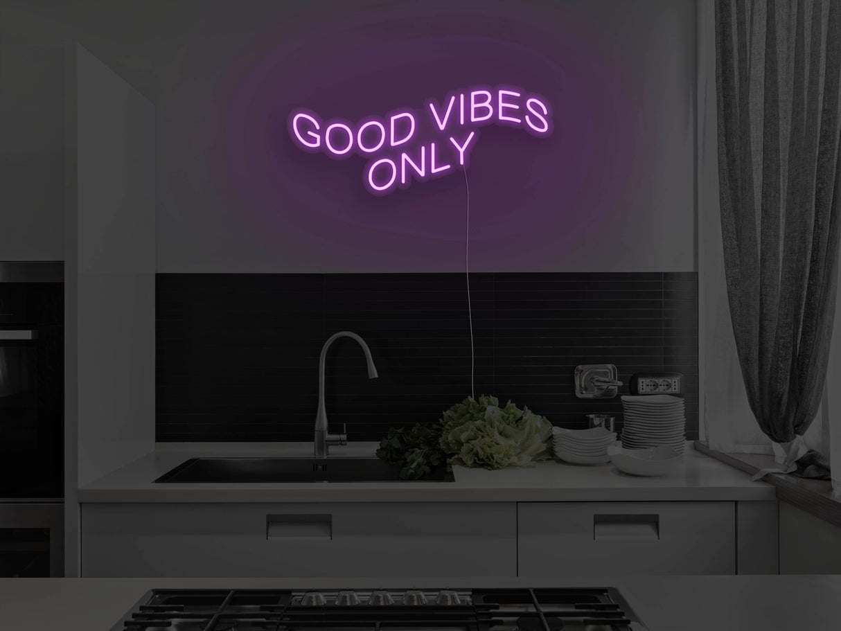 Good Vibes Only Liquid Neon Sign