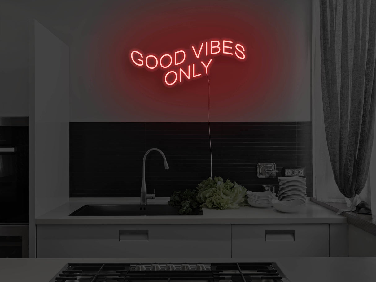 Good Vibes Only Liquid Neon Sign
