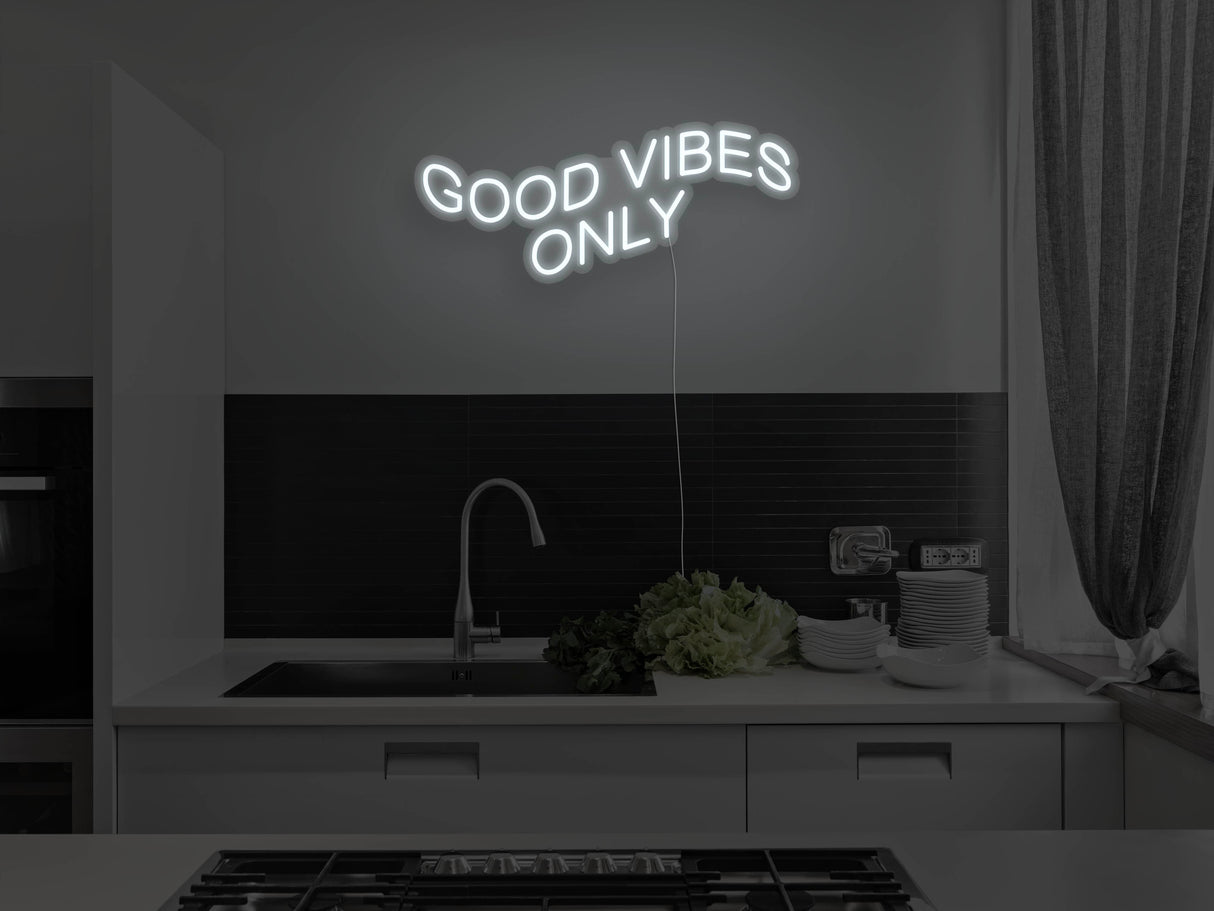 Good Vibes Only Liquid Neon Sign
