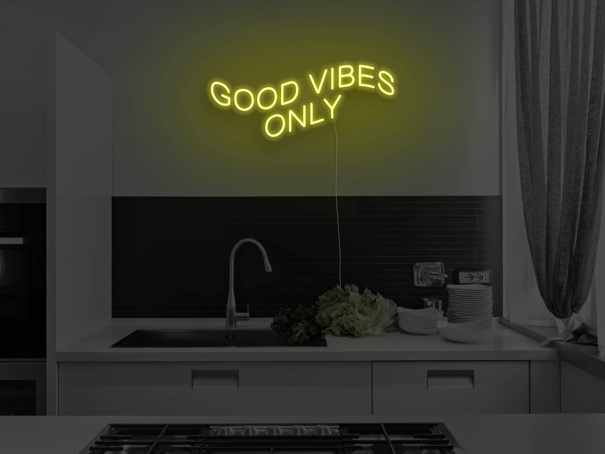 Good Vibes Only Liquid Neon Sign