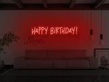 Happy Birthday LED Neon Sign