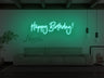 Happy Birthday Cursive LED Neon Sign
