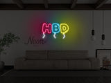 HBD Happy Birthday LED Neon Sign