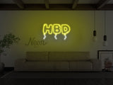 HBD Happy Birthday LED Neon Sign