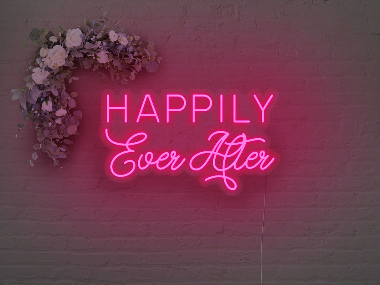 Happily Ever After LED Neon Sign