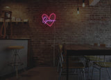 Heart Open Liquid Neon Sign